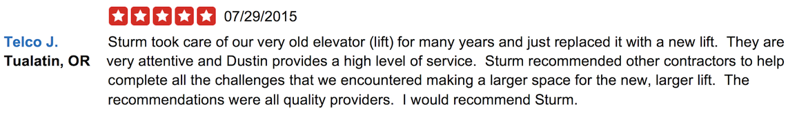 Residential Elevator Replacement Review 1